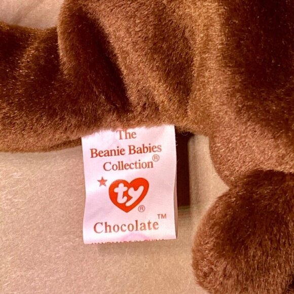 Ty Beanie Baby Original Chocolate 1993 Retired w/Rare Tag Errors Red Stamp #205 - Picture 12 of 12